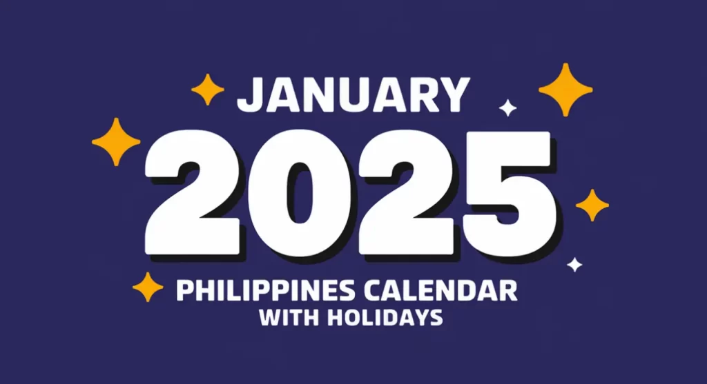 January 2025 Philippines Calendar
