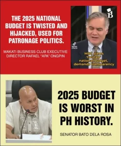 Bato Dela Rosa Criticizes 2025 Budget as 'The Worst'